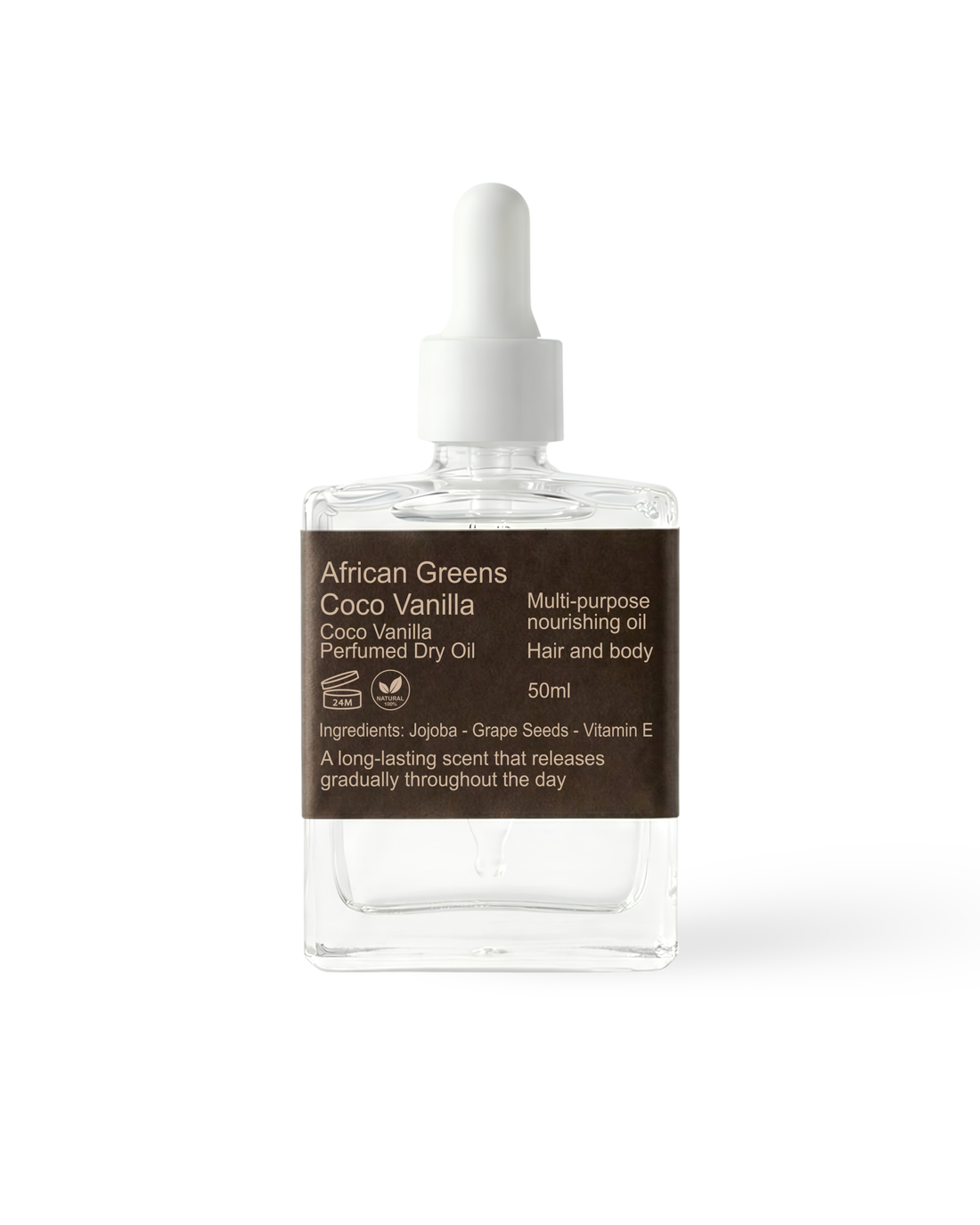 Coco vanilla perfumed dry oil