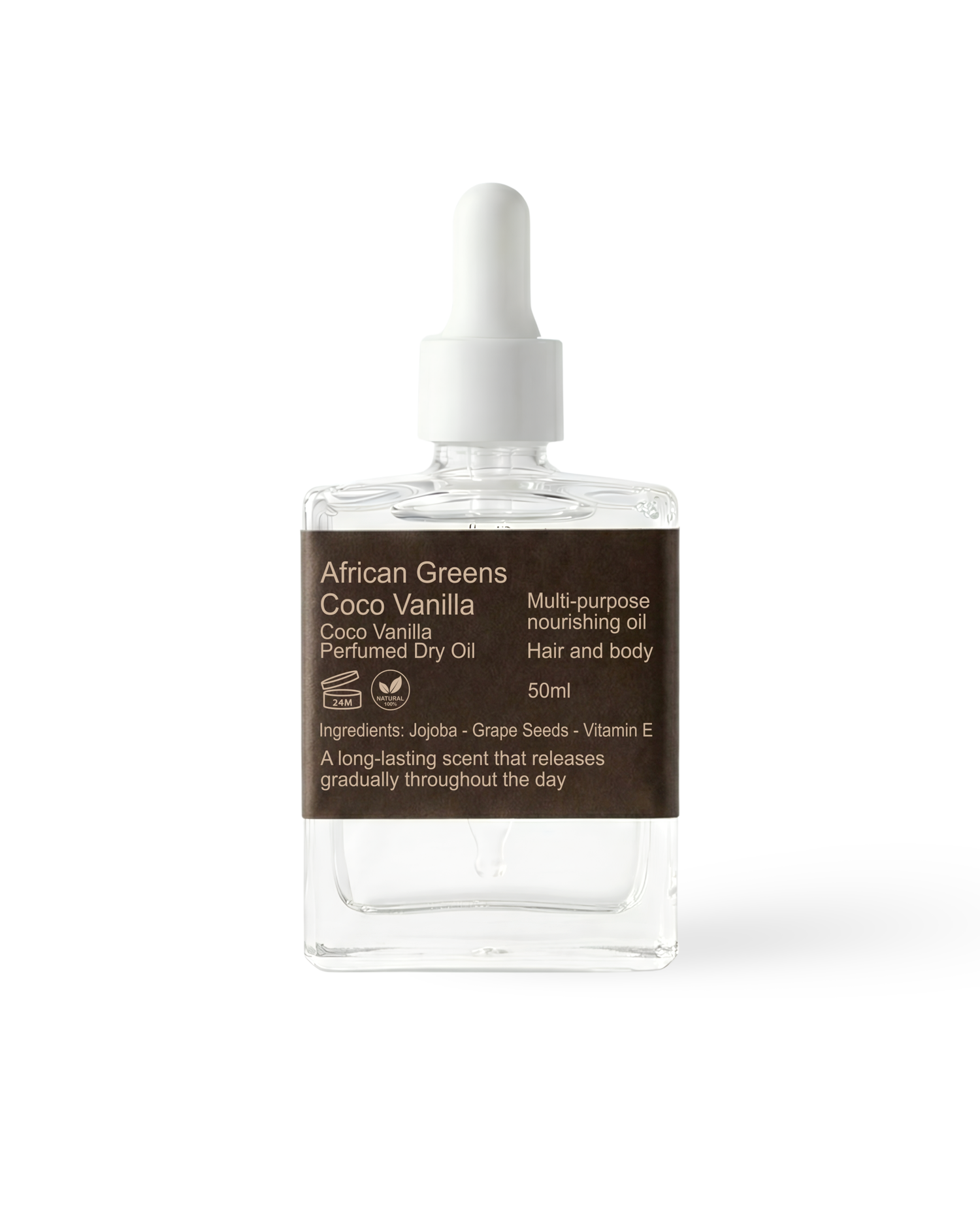 Coco vanilla perfumed dry oil