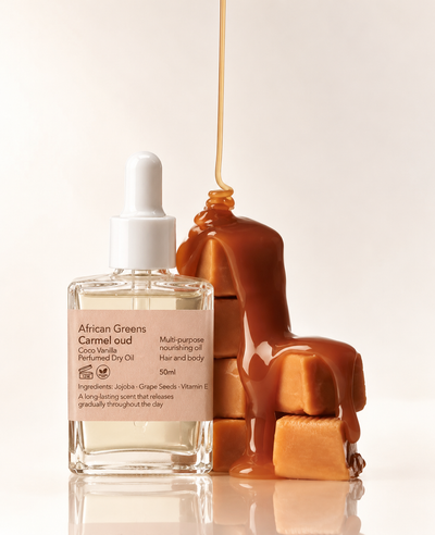 Caramel oud perfumed body oil